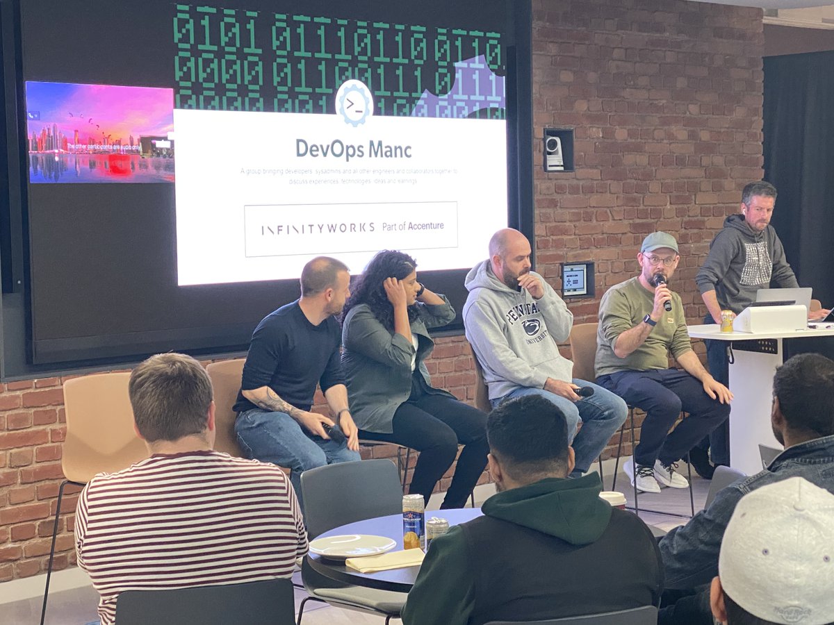 devopsmanc's tweet image. Our panel is just about to start if you’re not tuned in yet.