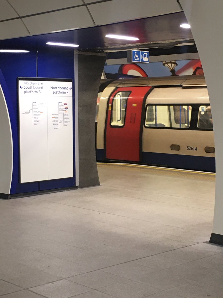 calvincasino's tweet photo. I took the photos of the refurbished southbound Northern Line platform at Bank Tube Station 5 days ago (almost a week ago). #NorthernLine #Bank #Tubeline #Tube #LondonUnderground 🚇🚉 https://t.co/Gy8lw6zYst