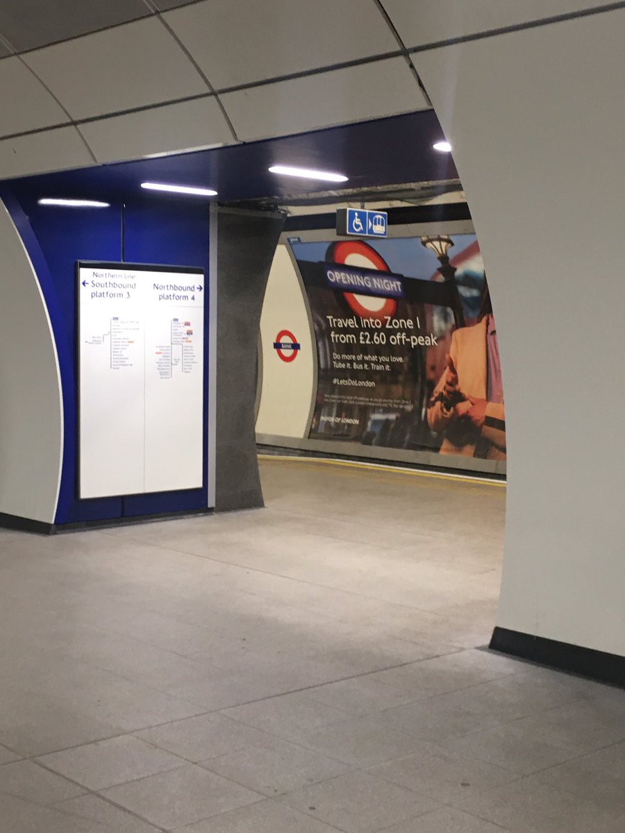 calvincasino's tweet photo. I took the photos of the refurbished southbound Northern Line platform at Bank Tube Station 5 days ago (almost a week ago). #NorthernLine #Bank #Tubeline #Tube #LondonUnderground 🚇🚉 https://t.co/Gy8lw6zYst