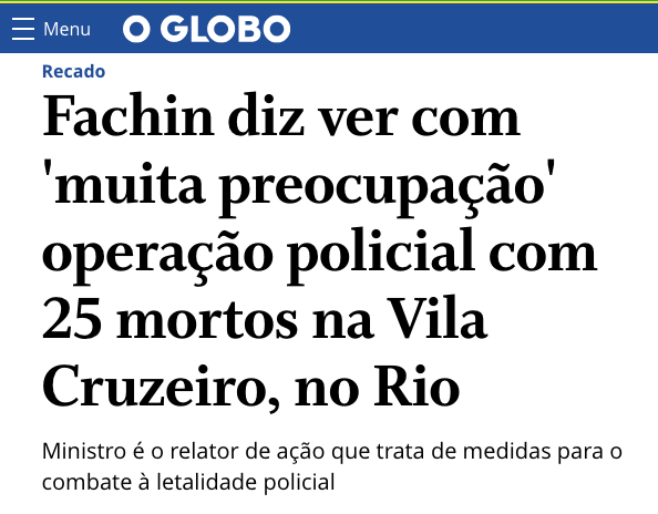 Rconstantino's tweet photo. Nós estamos vendo com muita preocupação a operação suprema na defesa de bandidos... https://t.co/DMXnmKWvUE