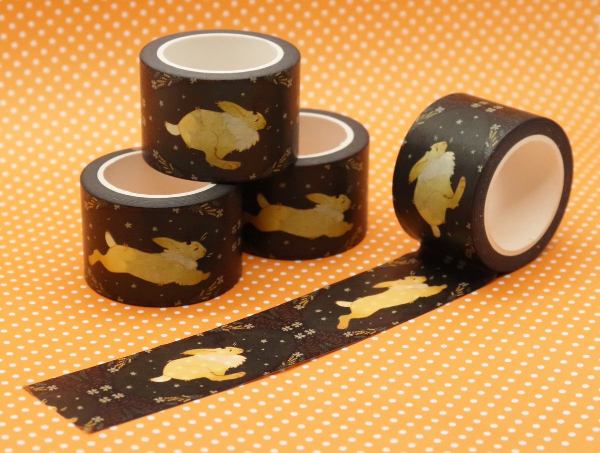 ✨JACKALOPE WASHI TAPE✨ . This washi tape is from my Jackalope Kickstarter! These will be available in my next shop update 🧡