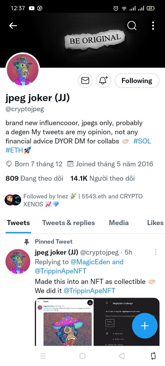 TheDushez's tweet photo. @GiveAwayHost @cryptojpeg Done ✅ https://t.co/6h8OnIheRL