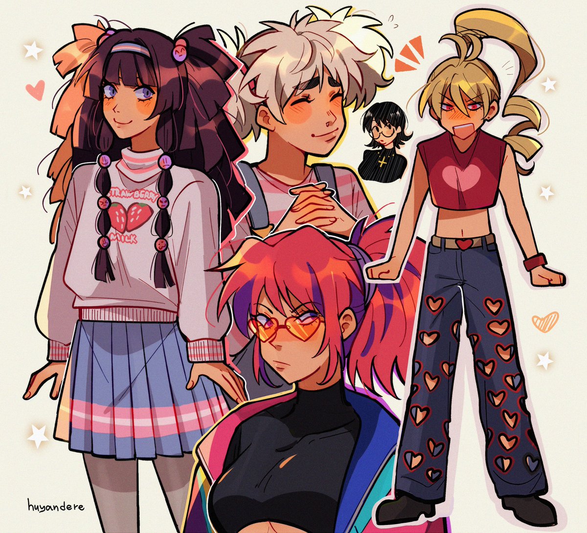 huyandere's tweet photo. some #hxh girls to celebrate the epic return https://t.co/IRqZiSIiLB