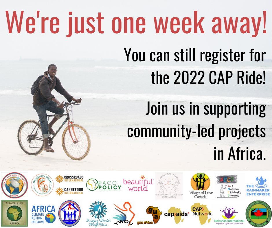 One week left to register for the 2022 CAP Ride! More info at tiny.one/CAPride22 or register here: docs.google.com/forms/d/e/1FAI…