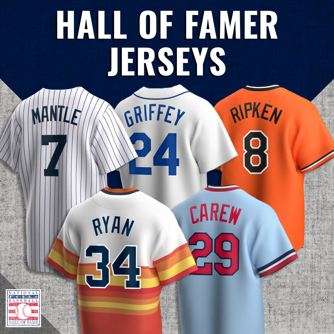 National Baseball Hall of Fame and Museum ⚾ on X: Represent your favorite  Hall of Famers with jerseys from the Hall of Fame Shop. Be sure to visit   to check out