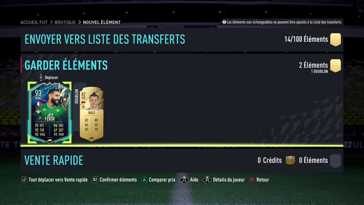 NeFeeWs's tweet image. Il pleut des TOTS ce soir !! C’est pas les meilleurs mais Fekir doit etre grave bon à tester ! 🔥

#TOTS #FIFA22