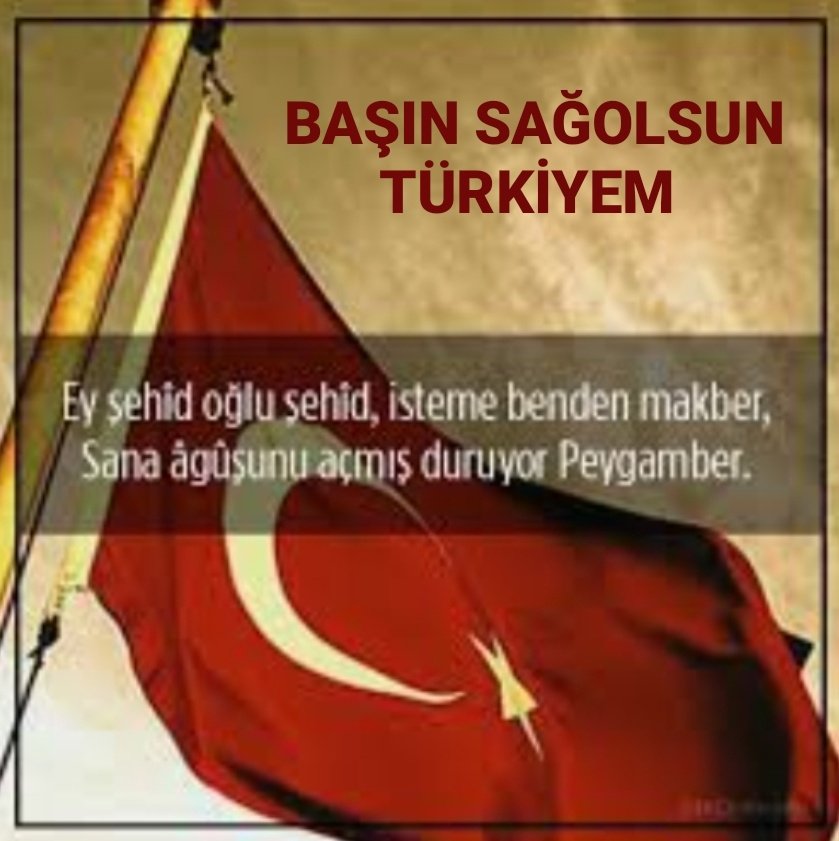 İnsan büyür beşikte imanıyla, şerefiyle yaşayıpta,ölmek için.
Kahramanlar düşmana karşı mertçe savaşır cephede,Allah deyip canda verir yurdu kurtarmak için🇹🇷Leyla✍
Pençe kilit operasyonunda #şehit düşen Askerlere Allahtan rahmet,acılı ailelerine başsağlığı sabırlar diliyoruz😔🤲