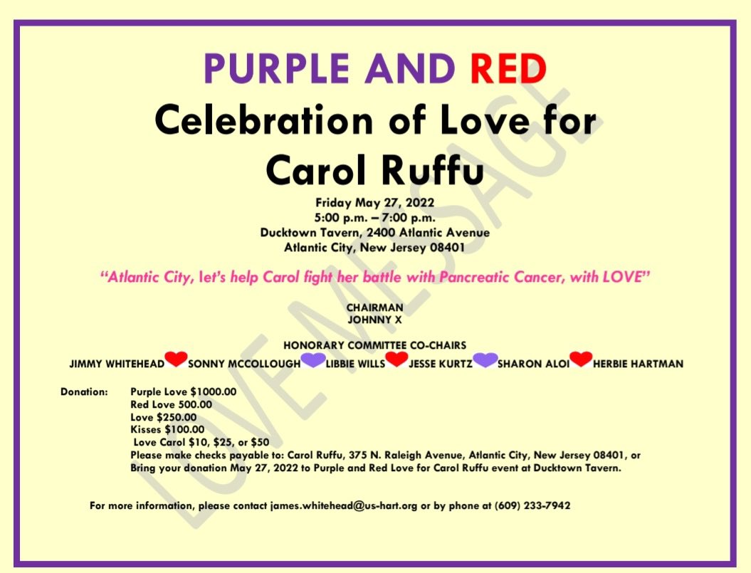JohnnyEx76's tweet image. Come out to help Carol Ruffu. @HarryHurley @amysrosenberg @LyndaCohen @ThePressofAC