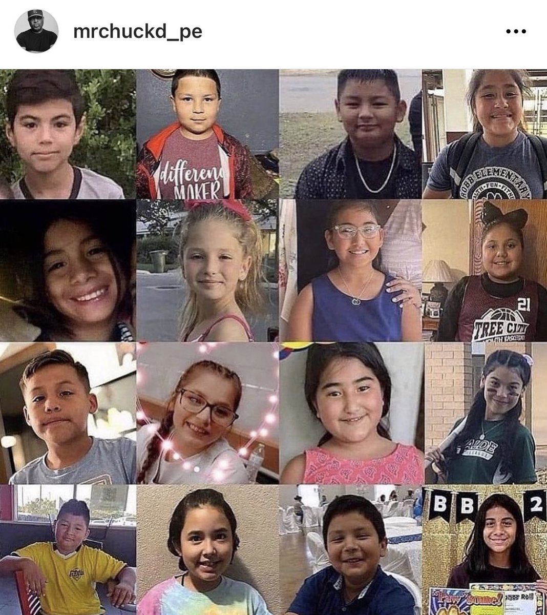Say nothing. Just keep looking at these faces until your priorities become worthy of their lives. #Texas #everychildismychild #justice #change #GunViolence