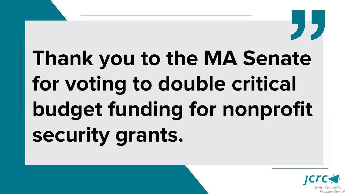 BostonJCRC's tweet image. Thank you @senatorlesser for your words &amp;amp; leadership to increase critical budget funding for #nonprofitsecurity grants. #mapoli