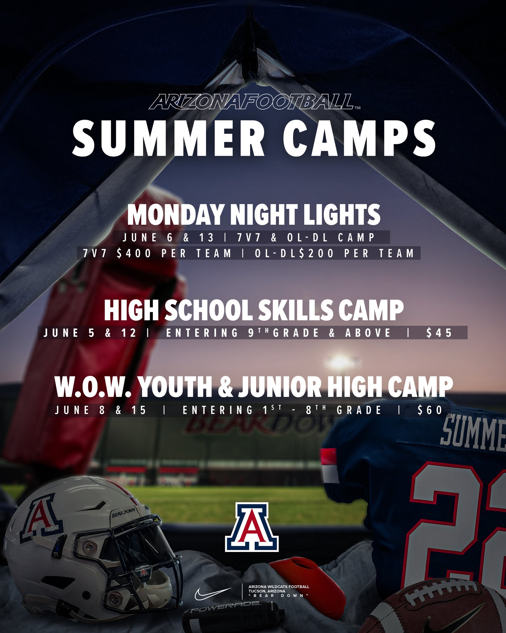 Arizona Football on Twitter "Don't to reserve your spot at one