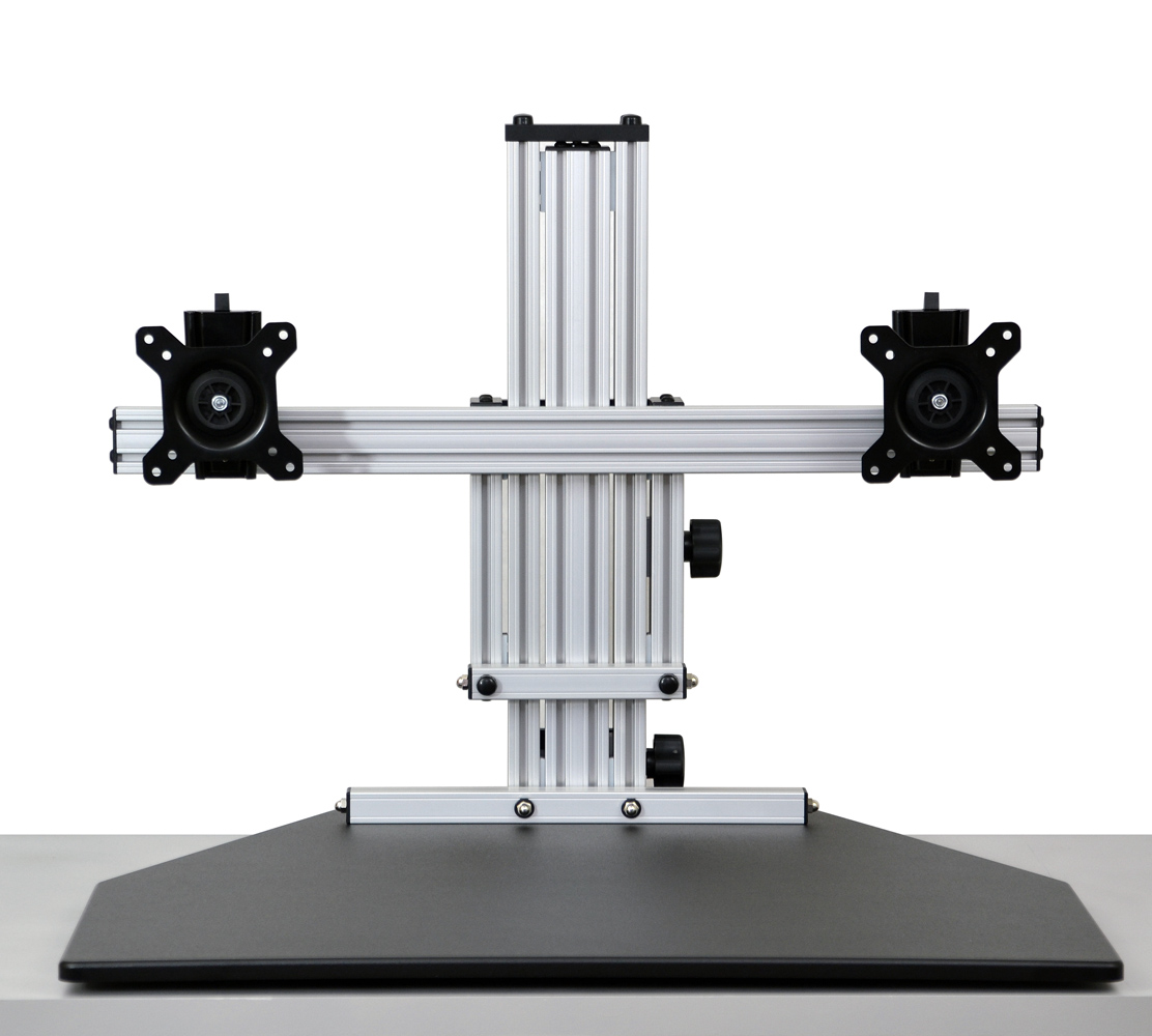 Ergo_Desktop's tweet photo. Product Spotlight-Kangaroo Elite
-Supports two monitors mounted side by side
-Monitors can tilt, pan, and rotate
-Offers dual ergonomics as users can separately adjust the monitors from the keyboard

Contact us to find out more!
#standingdesk #ErgoDesktop #KangarooElite https://t.co/WCt3ndtr0b