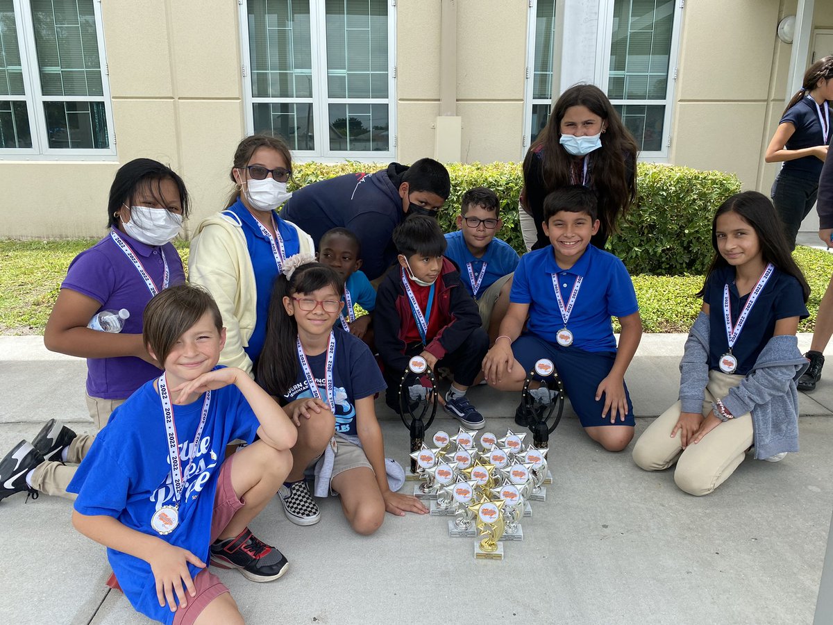 We are so proud of our mathletes led my Mrs. Jones!  These hard workers brought home 17 trophies! <a href="/collierschools/">Collier County Public Schools</a> @CCPSSuccess