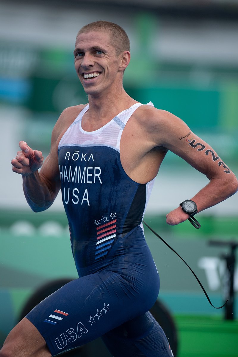USATFoundation's tweet photo. Congrats are in order for @Chris00Hammer! 🥳
He's the first Paralympic triathlete to qualify and compete as an able-bodied elite!
Chris raced the IRONMAN 70.3 North American Championships this weekend in Chattanooga, finishing 25th of 39 pros.
#encourageinspireignite https://t.co/WkG9SUwpVd