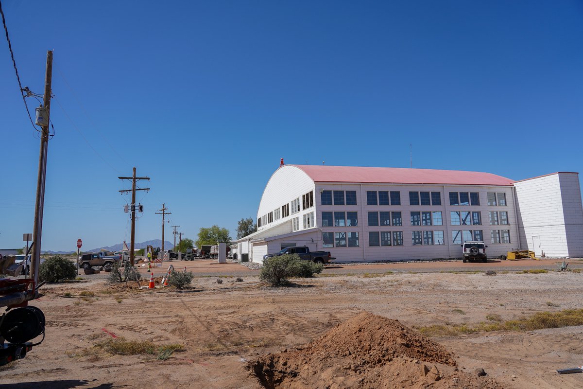 alluvioncom's tweet photo. We're happy to announce that Alluvion is enabling critical broadband connectivity for businesses and emergency services departments located at the Coolidge Municipal Airport! Here are some photos of our construction crew in action at the site. https://t.co/n2cgH5S3qU