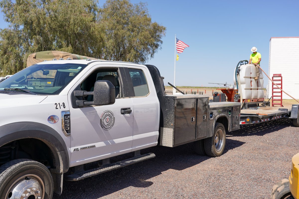 alluvioncom's tweet photo. We're happy to announce that Alluvion is enabling critical broadband connectivity for businesses and emergency services departments located at the Coolidge Municipal Airport! Here are some photos of our construction crew in action at the site. https://t.co/n2cgH5S3qU