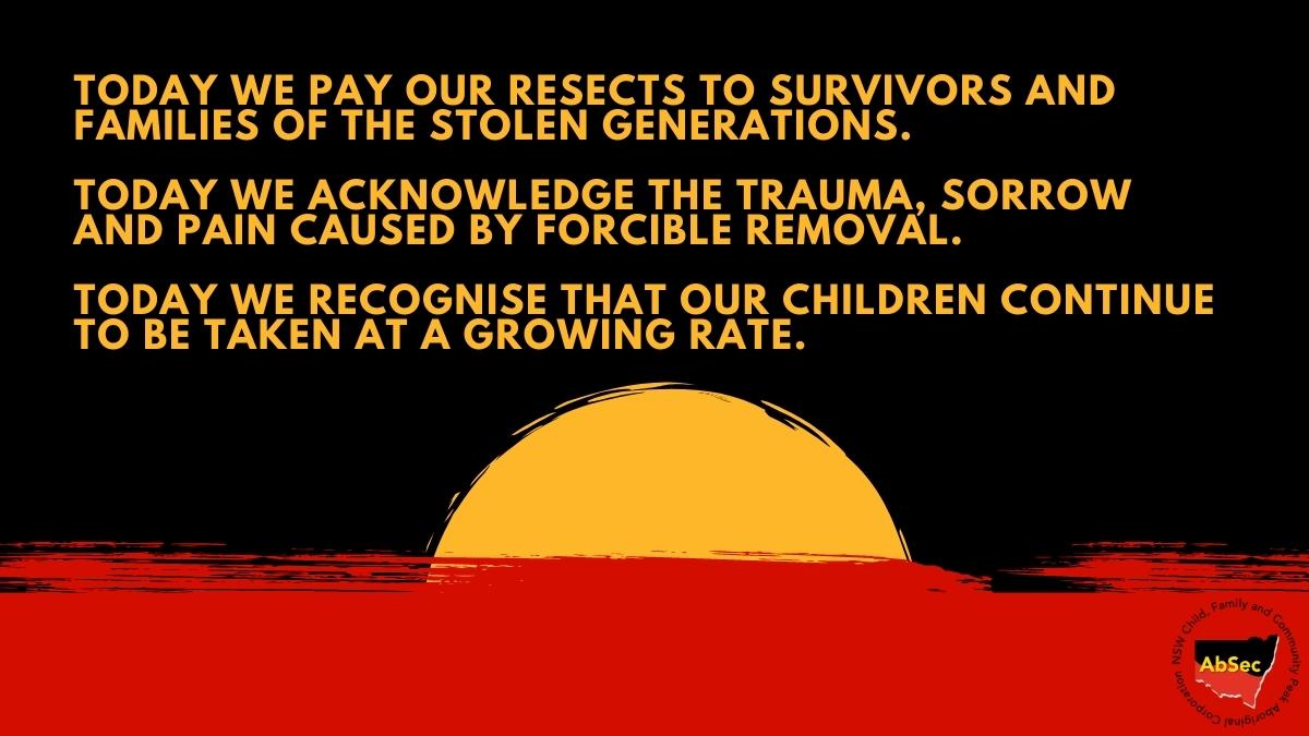 Today we acknowledge the strength of our Stolen Generations, their descendants, families, communities and the healing that is still ongoing. #NationalSorryDay