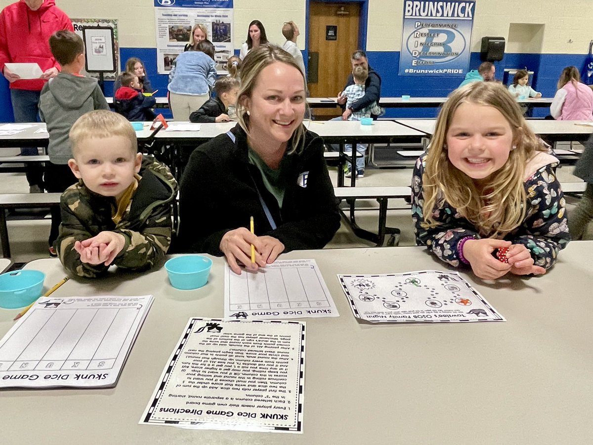 bcsmason's tweet photo. Two skunk games, a group mural, pets to read to, REAL SKUNKS to meet, and a HUGE turnout of 350 Towslee Family members! We had such an amazing time at our “One School, One Book” Family Night this year! 🦨📚💙 #brunswickpride #osob #readtogether More pics in the video below! 🎥⬇️ https://t.co/iiVvuHEI2q