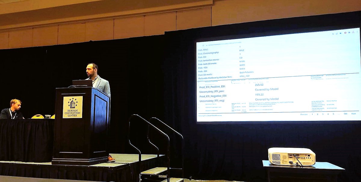 nikiforosgr's tweet photo. It was my pleasure to present the community efforts of the @NORMAN_network! DSFP (https://t.co/1rLHODoPG4) was the focus of my talk. We all must contribute to the creation of HRMS data libraries!

#NonTarget2022 participants and #NTA/#NTS community https://t.co/eUmoZdVpHu