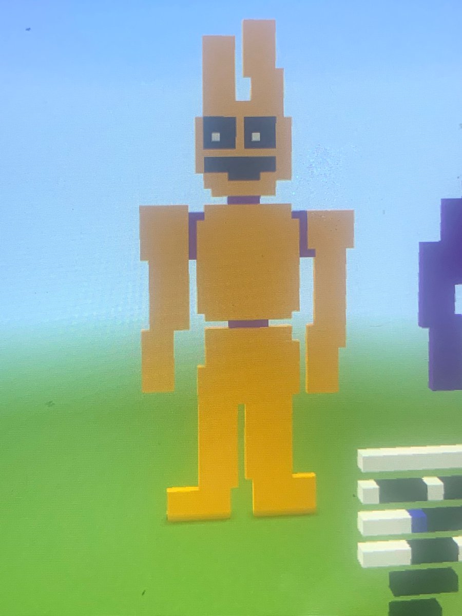 RemmiRancid's tweet photo. 8-bit Springtrap in Minecraft https://t.co/Gcy3F8k9a7