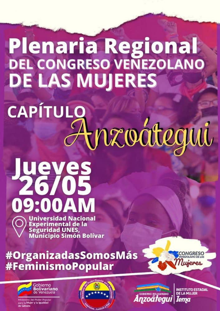 ¡Seguimos avanzando hacia el Congreso Venezolano de las Mujeres!

@NicolasMaduro
@MinMujerVe 
@marciamorenor
@anzoateguigob

#EstaEsLaNotaDeAhora 
#PichinchaVictoriaPerpetua