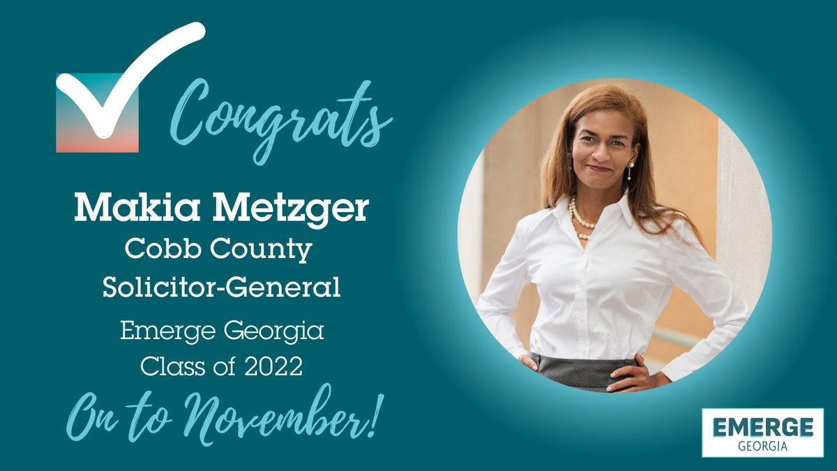 <a href="/MakiaMetzger/">Makia Metzger</a> is going to make a great Solicitor General for Cobb County!