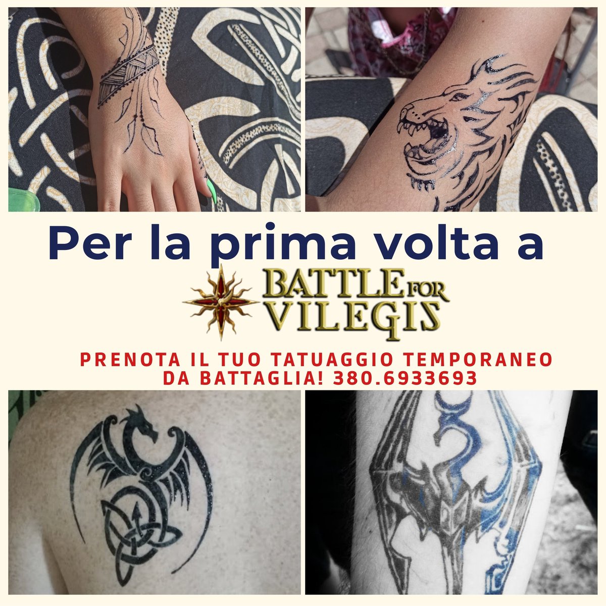 graffidarte's tweet photo. Per la prima volta sarò a #battleforvilegis con tatuaggi temporanei di gioco,propiziatori e da battaglia!1-2-3 Giugno ESEGUO QUALSIASI DISEGNO.Durano 10 giorni Puoi anche prenotare il tuo tatuaggio fin da oggi!  whatsapp 3806933693 @Battle4Vilegis #tatuaggitemporanei #giochiruolo https://t.co/2tR8WsE7cH
