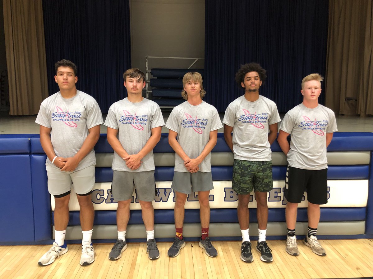 coachsawyer's tweet photo. Caldwell High School, State Track Participates.
Matrix Eames, Tatum Lee, Teagan Thompson, Keiondre Smith and Brody Perkins. https://t.co/fVJSCSZYdp