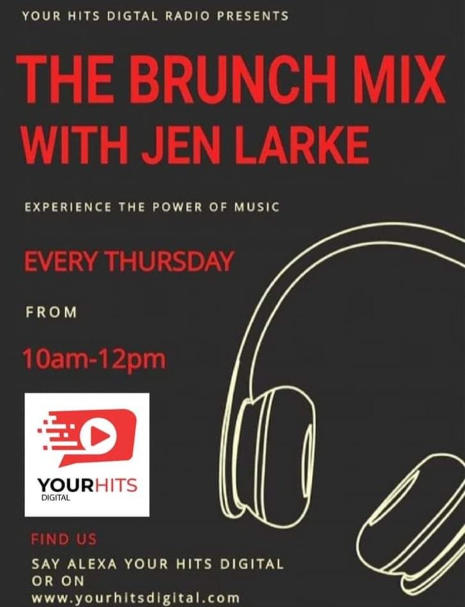 This week on The Brunch Mix show from 10-12noon on <a href="/Yhd2021/">YourHitsDigital</a> My triple 70's/80's plays PLUS <a href="/robynkonichiwa/">Robyn</a> <a href="/SavoirAdore/">Savoir Adore</a> <a href="/sultanshepard/">Sultan + Shepard</a> <a href="/Deathcabforcutie/">Deathcabforcutie</a> <a href="/peteandtomonso1/">peteandtomonsong</a> <a href="/LairdAidan/">AIDAN LAIRD</a> <a href="/brighteyesband/">Bright Eyes</a> <a href="/PJHarveyUK/">PJ Harvey</a> and more! Tune in then or replay on demand on yourhitsdigital.com