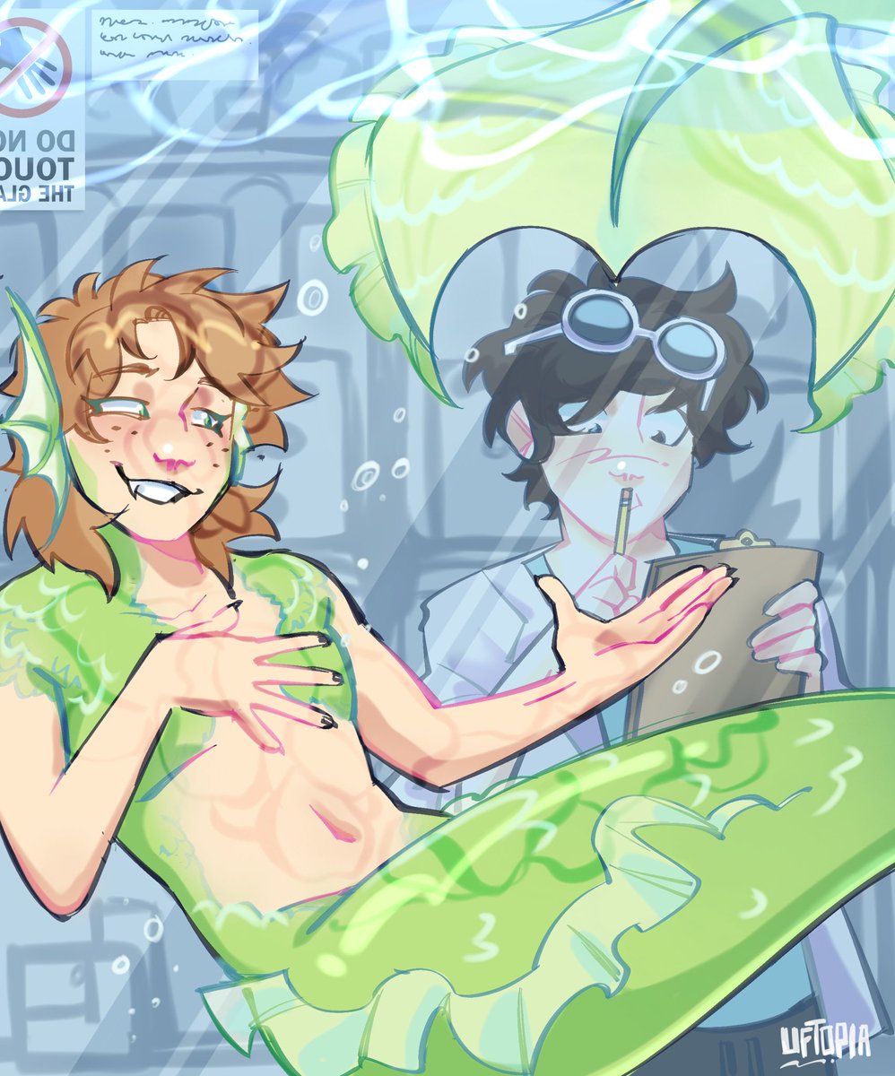 uf2pia's tweet photo. * writes note * seems the mer is doing a ? mating dance ? /j #dreamnotfoundfanart #dnf https://t.co/sj1by2eg4p