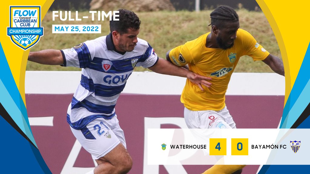 Concacaf's tweet photo. ⌛ Full-Time:
@iamwaterhousefc takes a 4-0 victory over @bayamonfcdv7.
#FCCCC https://t.co/h7qhAGzD5K