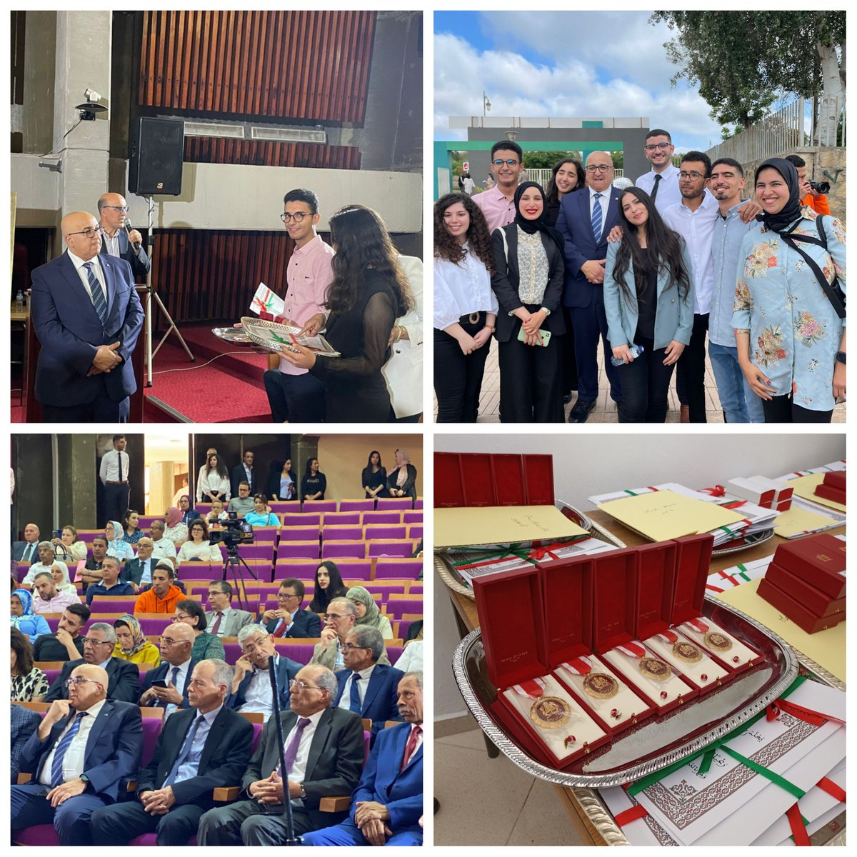 badrfekkar1's tweet photo. Handing over the honorable royal decorations to a number of professors and employees of Mohammed V University in Rabat. https://t.co/PwfWAZLXhm
