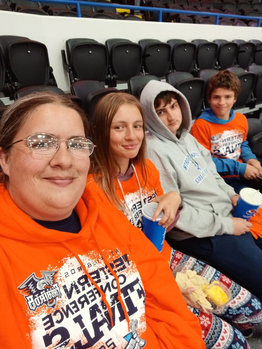missy48529's tweet photo. Smile of the Night "Knight": 
Game #3 of the Western Conference Finals. Section 4, Row D, Seats 13-16 @FlintFirebirds #LetsGoFirebirds #PlayoffHockey #Smileoftheknight #KnightDental https://t.co/zqK3ld7wEa