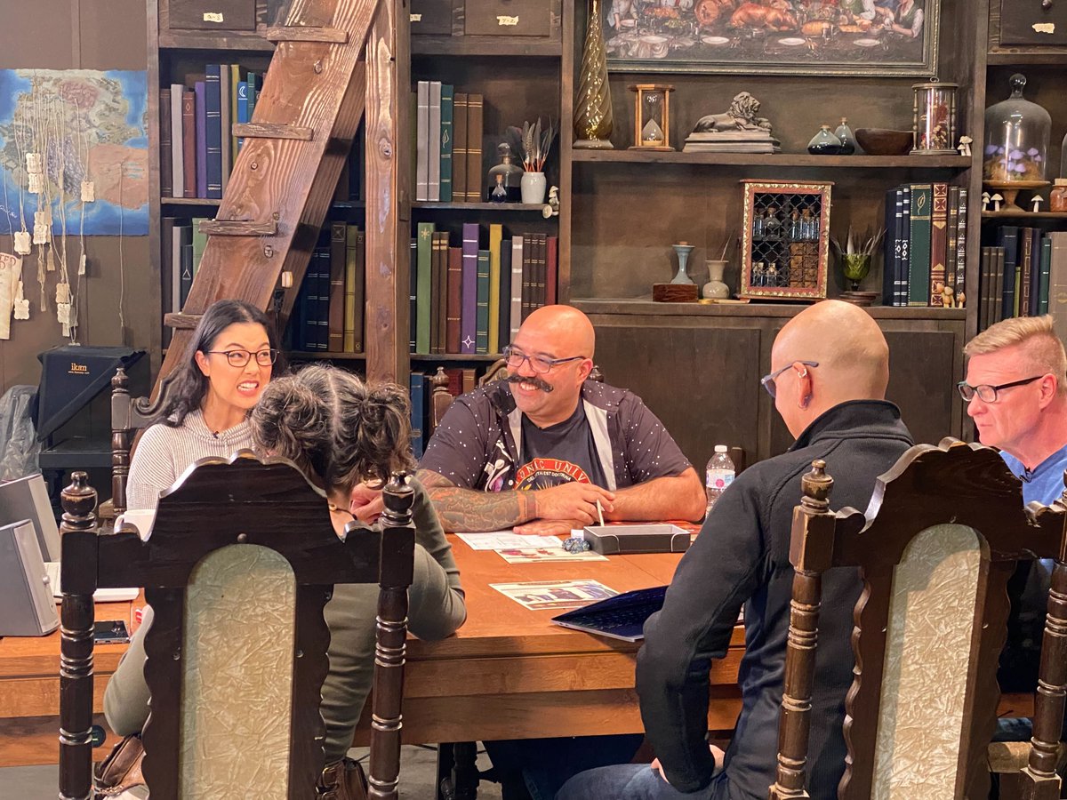 Gen_Con's tweet photo. It’s time to watch the first table read of series 3! Do you need DM advice? 👇 Drop your questions and we will have DM Mike Boozer answer them!

Catch Actoroke on https://t.co/ZMEWVU0eIi at 6pm (PST) today!

#GenCon #GenConTV #Actoroke #worldofchaldea #GraversDig  #tableread https://t.co/VXwbusORPu