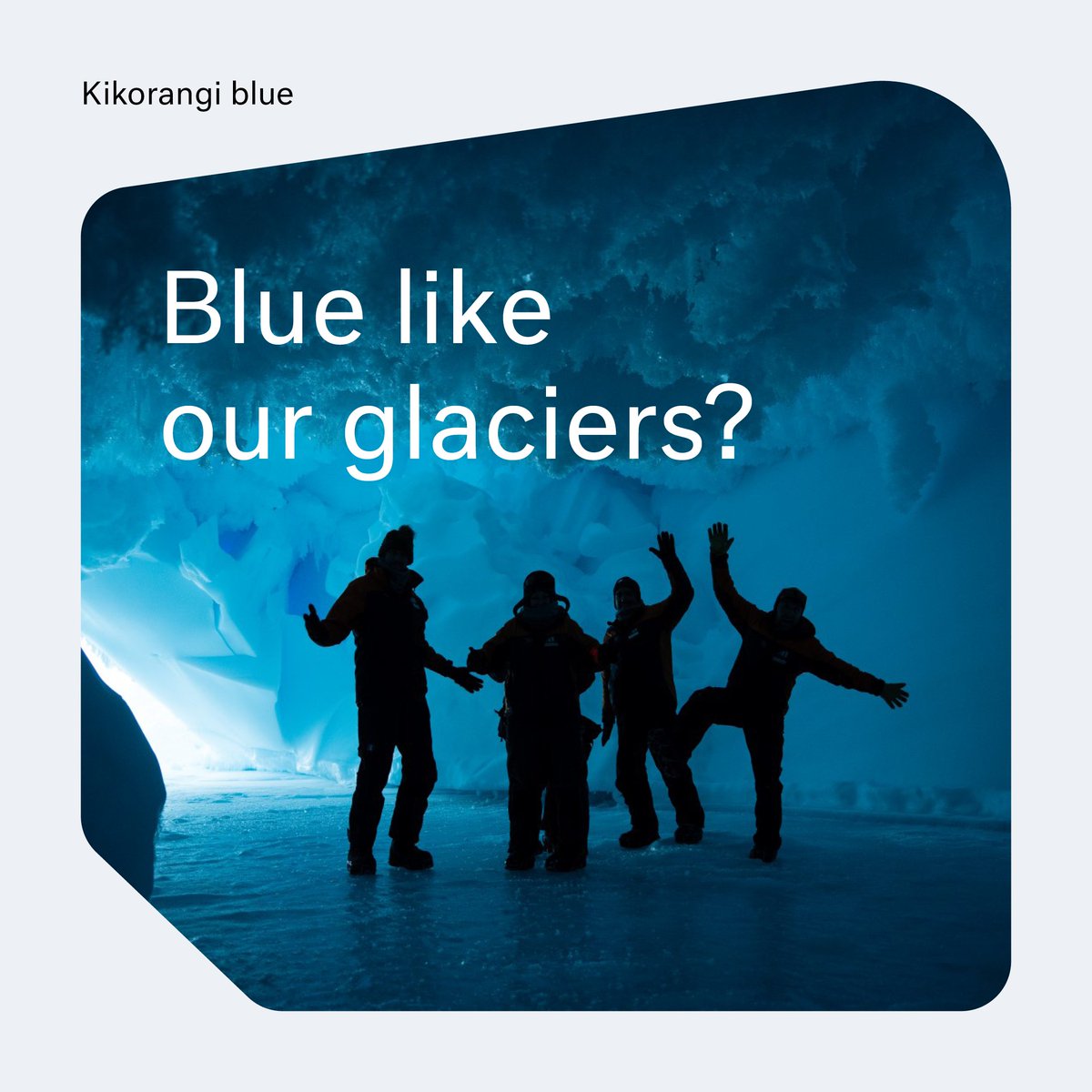 AntarcticaNZ's tweet photo. It's the glaciers in Aotearoa and Antarctica and the ocean joining the two. Comment below if you're going for kikorangi blue 🔵

#ColourScottBase https://t.co/PIPIaIOiB4