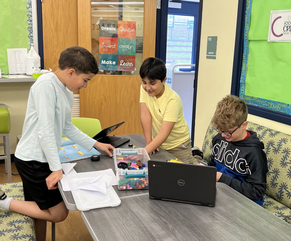 HSLibPawling's tweet photo. Creative Problem Solving class was working in the Makerspace today! Making directions for fellow students for airplanes, catapults, coding Sphero Bolts and macramé! https://t.co/ET0W2GEiba