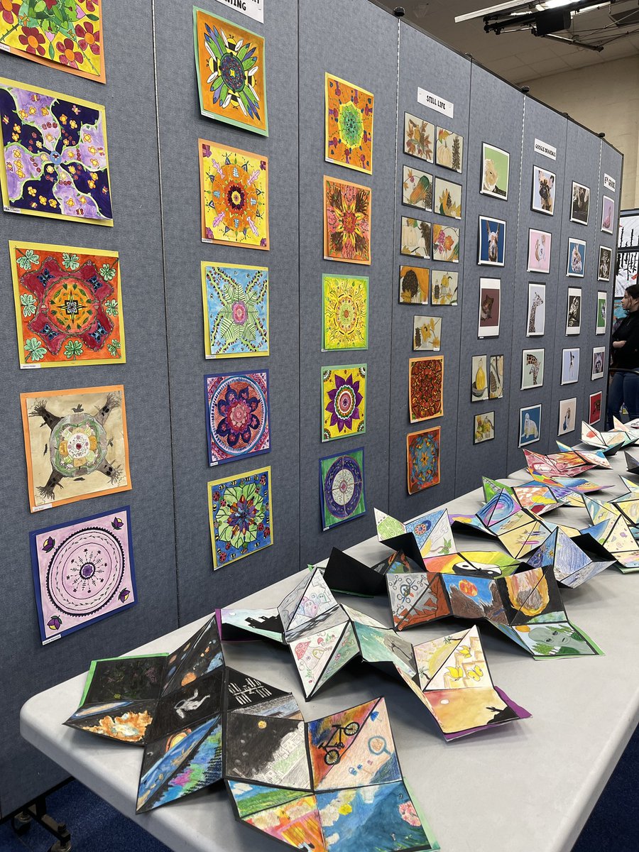 MsBligh's tweet photo. Bravo to the @ip_schools students and the art teachers for their incredible talents in putting together today’s art show! I am in awe of the creativity that I took in while walking around the gallery walls! 🖼🎨💕 https://t.co/NfDdI0UKOW