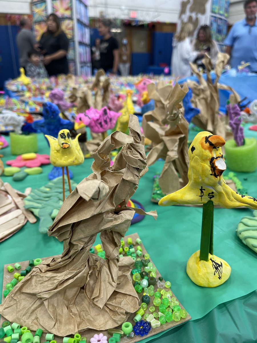 MsBligh's tweet photo. Bravo to the @ip_schools students and the art teachers for their incredible talents in putting together today’s art show! I am in awe of the creativity that I took in while walking around the gallery walls! 🖼🎨💕 https://t.co/NfDdI0UKOW