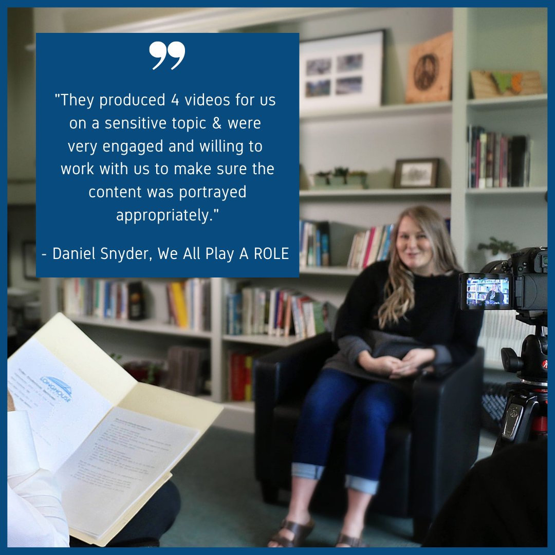 "I would highly recommend Longhouse Media, and am certain that in the future should we pursue similar projects they would be the first people we contact." 

- Daniel Snyder, We All Play a ROLE

#videoproduction #review #longhousemedia