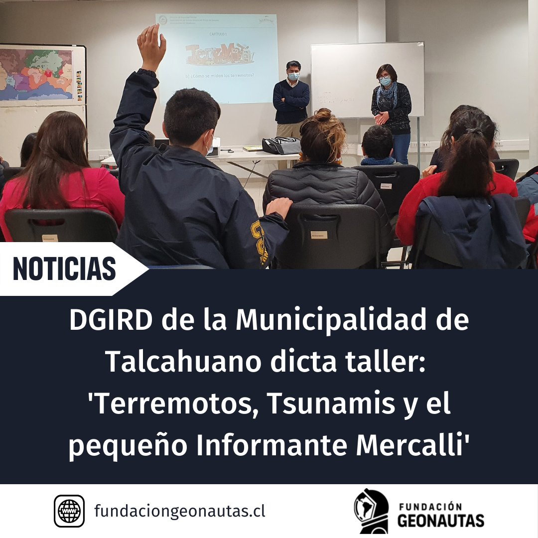 geoctt's tweet photo. El miércoles 17 de mayo, la Municipidad de Talcahuano, a través del Departamento de Gestión Integral de Riesgo de desastres (DGIRD), dictó el taller "Terremotos, Tsunamis y el pequeño Informante Mercalli", orientado a estudientes de enseñanza básica. https://t.co/76tlXUSJzd