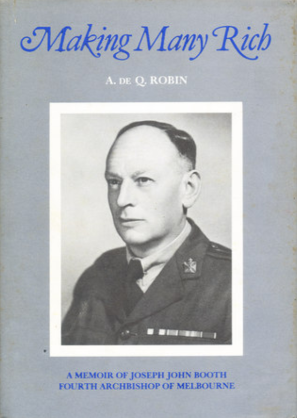 AustAnglican's tweet photo. 26 May 1886: birth (Middlesbrough, North Yorkshire) of Joseph John Booth, Archbishop of Melbourne 1942-1956; first coadjutor bishop 1934-1942. #anglican #136years MC 1917, CMG 1954, and, as noted in the Cable Clerical Index, he "never wore a cope or mitre in the Cathedral." https://t.co/0vQpuf51HG