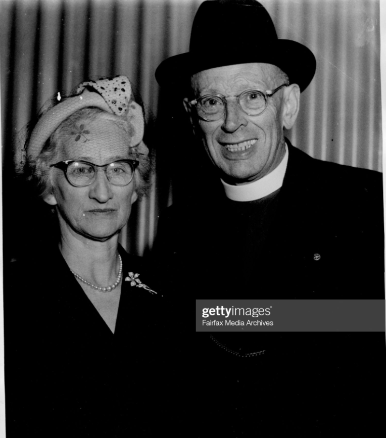 AustAnglican's tweet photo. 26 May 1886: birth (Middlesbrough, North Yorkshire) of Joseph John Booth, Archbishop of Melbourne 1942-1956; first coadjutor bishop 1934-1942. #anglican #136years MC 1917, CMG 1954, and, as noted in the Cable Clerical Index, he "never wore a cope or mitre in the Cathedral." https://t.co/0vQpuf51HG