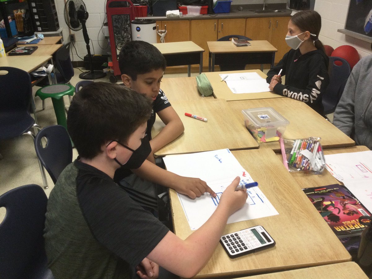 waltonsclass's tweet photo. Today trying to figure out how to solve this 2 step problem, plus read the question to decide what the question is asking, key to read question twice &amp; highlight key words to begin the challenge @WestwoodUGDSB @ugdsb #ugmath https://t.co/m5NylVONQg