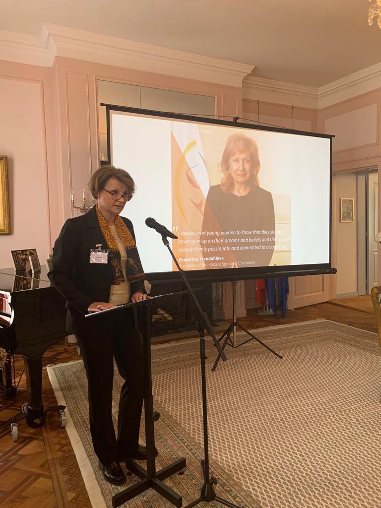 PalMissionNL's tweet photo. “I was delighted to attend the launch of the #Mentoring4future program and meet inspiring young diplomats , lawyers and students of international law. Thank you again Ambassador @AstridHarz for such an innovative initiative.” - Ambassador Rawan Sulaiman https://t.co/2gP9gnHR0j