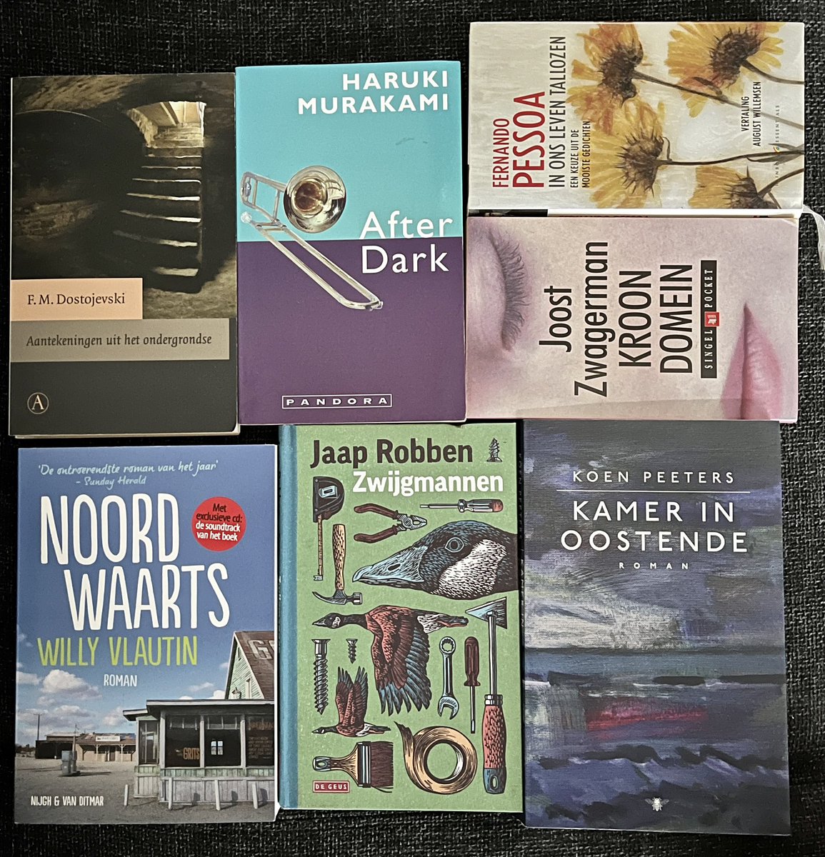 Hoewel de stapel leesvoer al tijden niet erg slinkt, bracht ik toch weer een bezoek aan <a href="/BoekenbeursUtr/">BoekenbeursUtrecht</a>. Enkele aanwinsten: