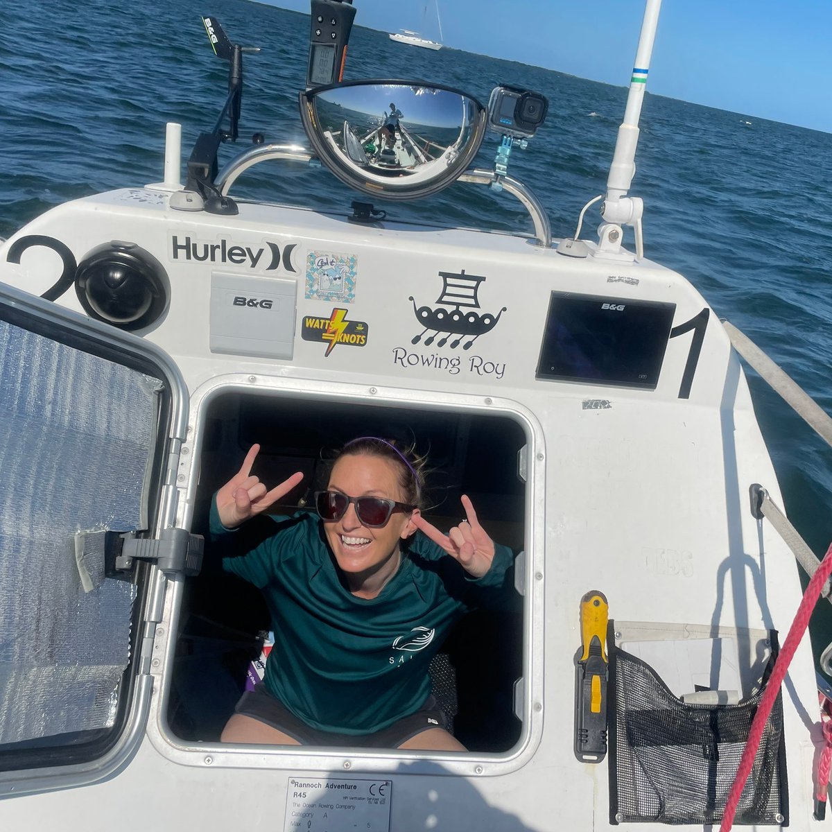 Row4SaltySci's tweet photo. Question 3
What about sleeping?
We expect to row 2 hrs on, 2 hrs off. So we'll sleep in short bouts through the night - one person in each sweltering hot 'cabin' while the other 2 are rowing.
Sounds like a dream...
#7Days7Questions #TWAC2023 #RowingTheAtlantic https://t.co/vlihMThXN6