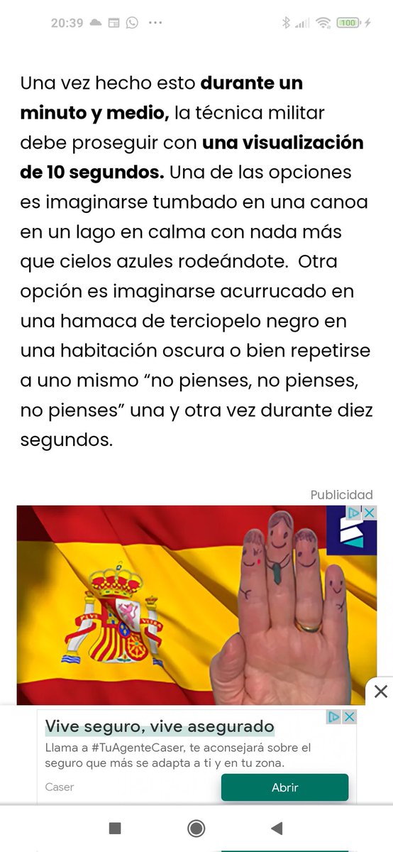 Para coger el sueño en 120 segundos