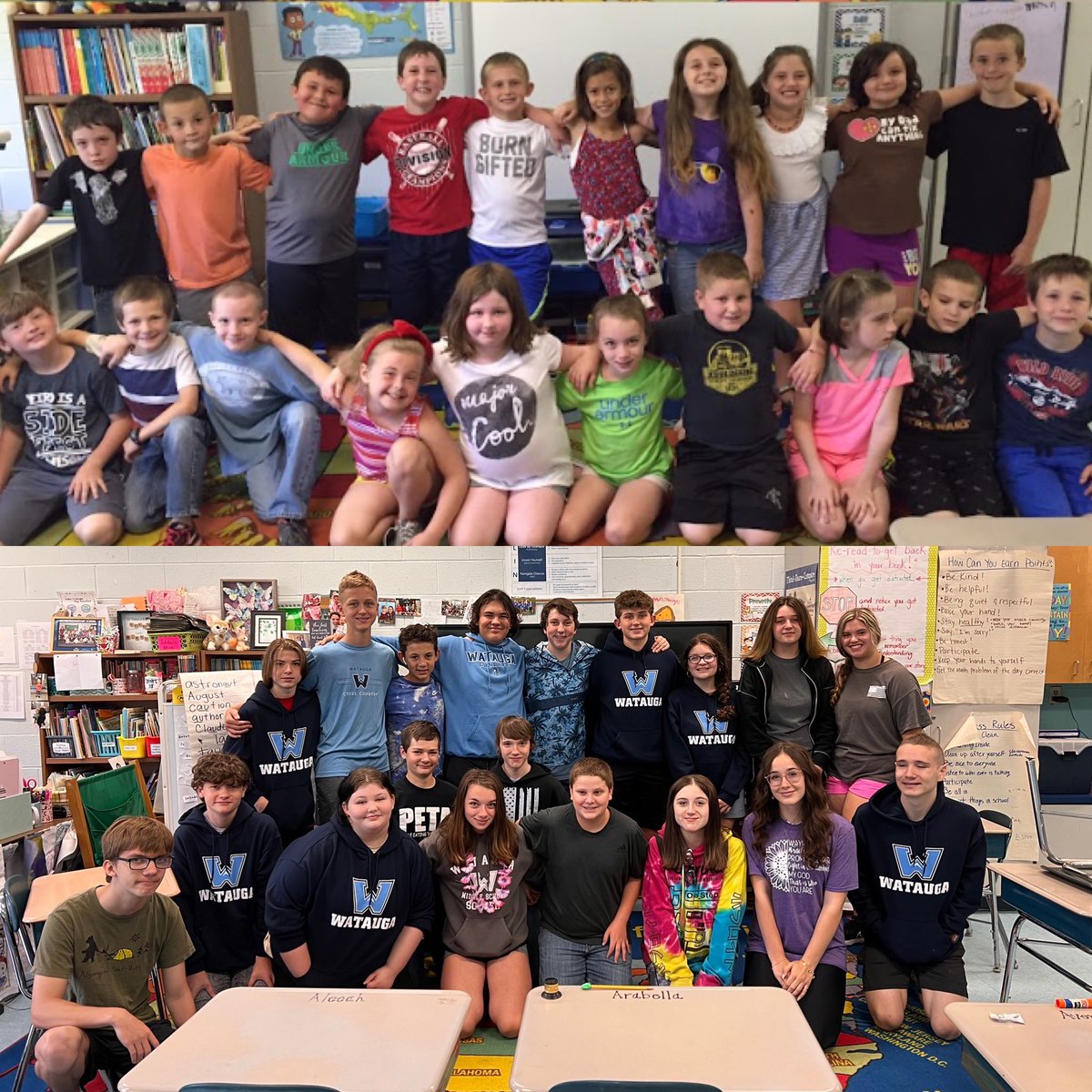 bailey_hodges44's tweet photo. My first class. They came back to see me today before they go to WHS. What a special group!💙@bethel_school https://t.co/A2aO9xtIPM