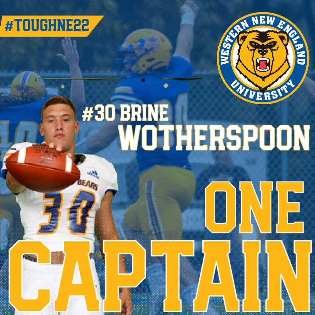 WNEFB's tweet photo. Excited to announce the 2022 @WNEFB One Captain 
@brinespoon
 
📛 - Brine Wotherspoon
🏠 - Wyoming, RI
🏈 - Defensive Line
🎓 - 2022

#AlwaysOn 
#TOUGHNE22 https://t.co/XXSuyzOnFN