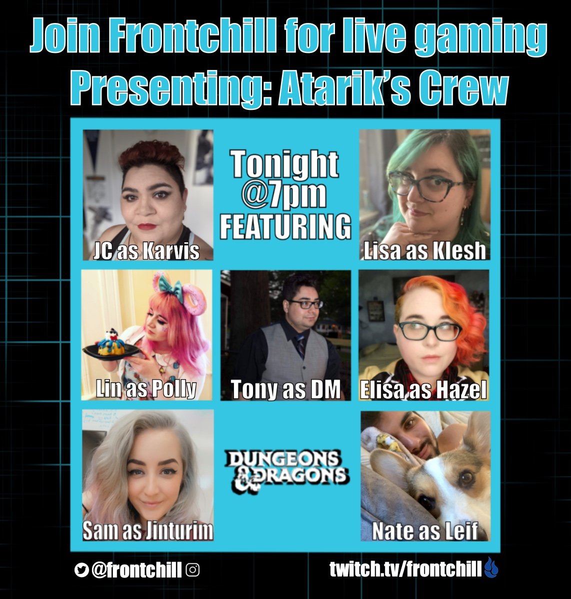 GrognardGarage's tweet photo. We are back tonight with a full crew! And a possible special guest. Tune in at 7PM on twitch.
#backblaze #frontchill #frontchillfam #atarikscrew #yevyev https://t.co/cQ6Tq5ycdE